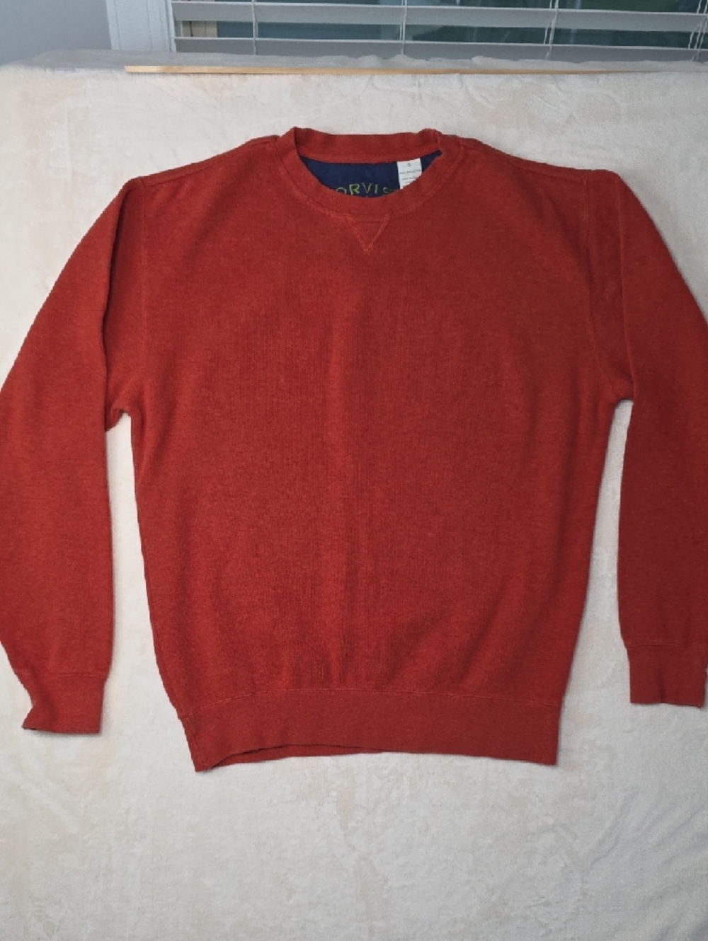 Orvis‎ Men's Crewneck Sweater in Rust Red